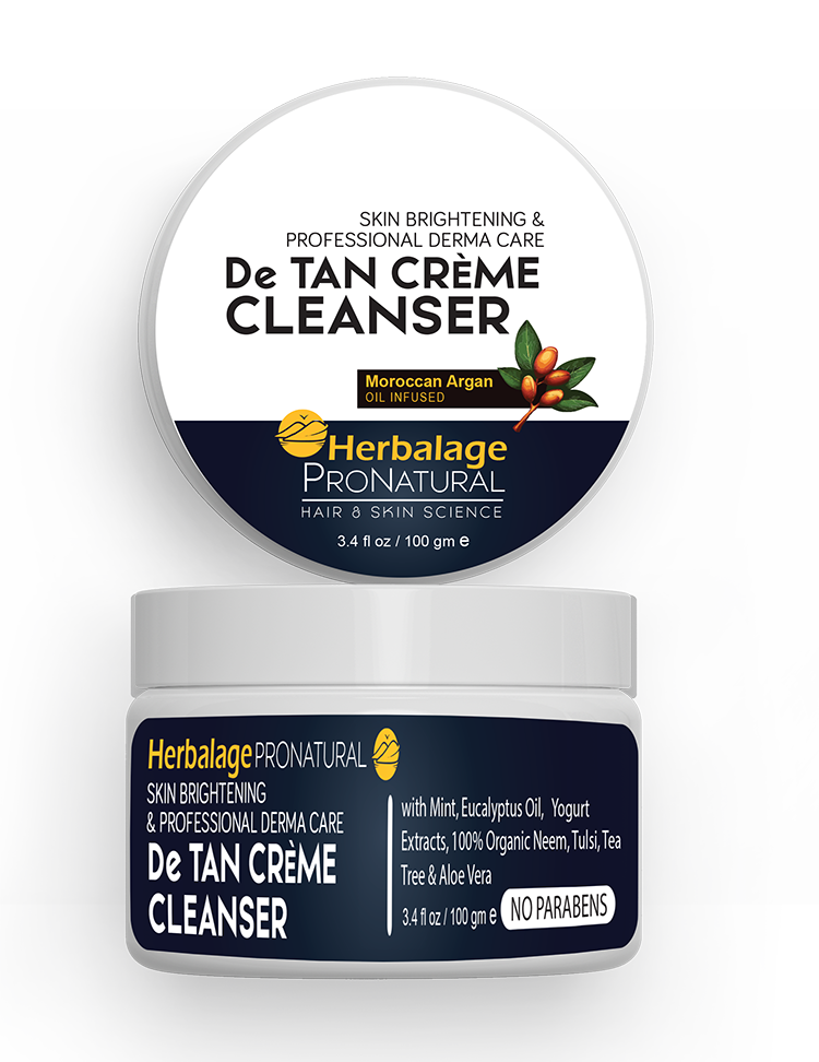 De tan creme cleanser