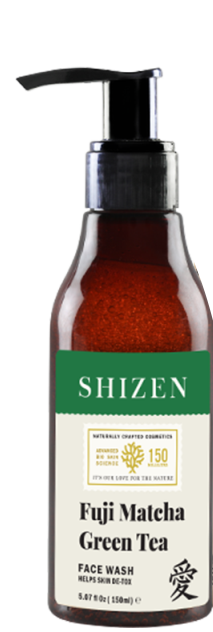 SHIZEN FUJI MATCHA GREEN TEA FACE WASH